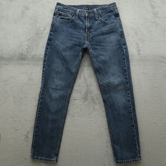 Levi's 511 Jeans Mens Fits 30x29 (Size 32x30) Blue Slim Stretch Denim Shrinkage - Picture 1 of 16
